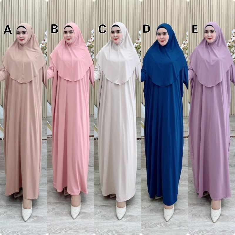 Daily Series by Dijah || Kaftan Set Hijab Bergo