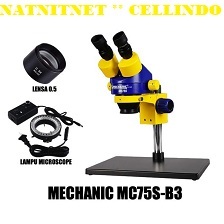INTI> MICROSKOP / MIKROSKOP ORIGINAL MECHANIC MC75S-B1 BEST QUALITY SUPER