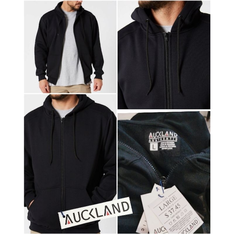 Hoodie Zip Auckland - Hitam