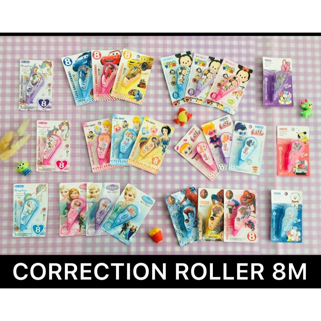 

AS888 - Correction Tape / Tip Ex Kertas Karakter Kartun Ukuran 8m