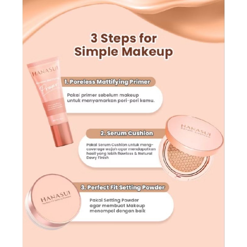 Hanasui Serum Cushion | Primer | Loose Powder