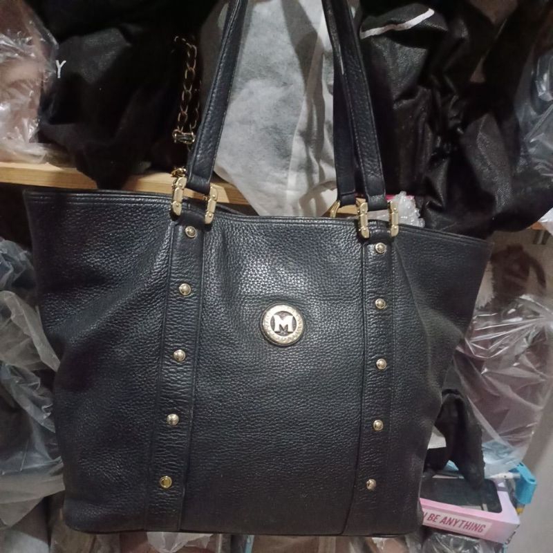 PL tas kulit asli karung Korea Metrocity bekas tote model rare