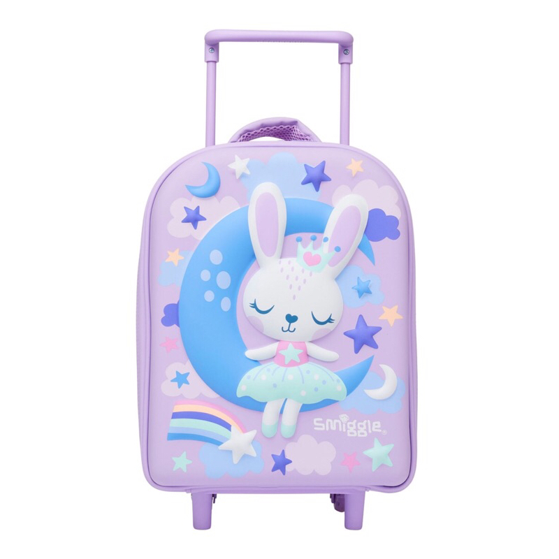 Preloved Smiggle teeny tiny hardtop trolley bag lilac original