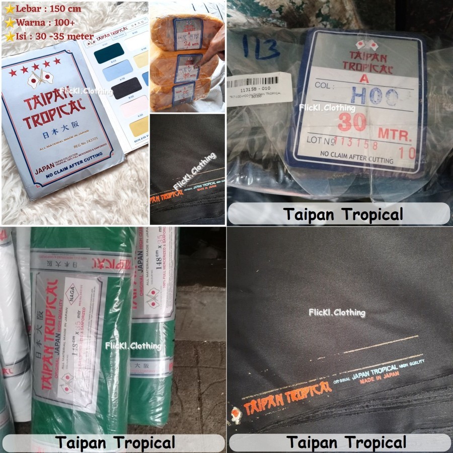 Kain Drill Taipan Tropical Japan Jepang Rollan