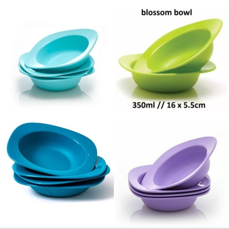 NEW  Mangkok Blossom hijau Tupperware