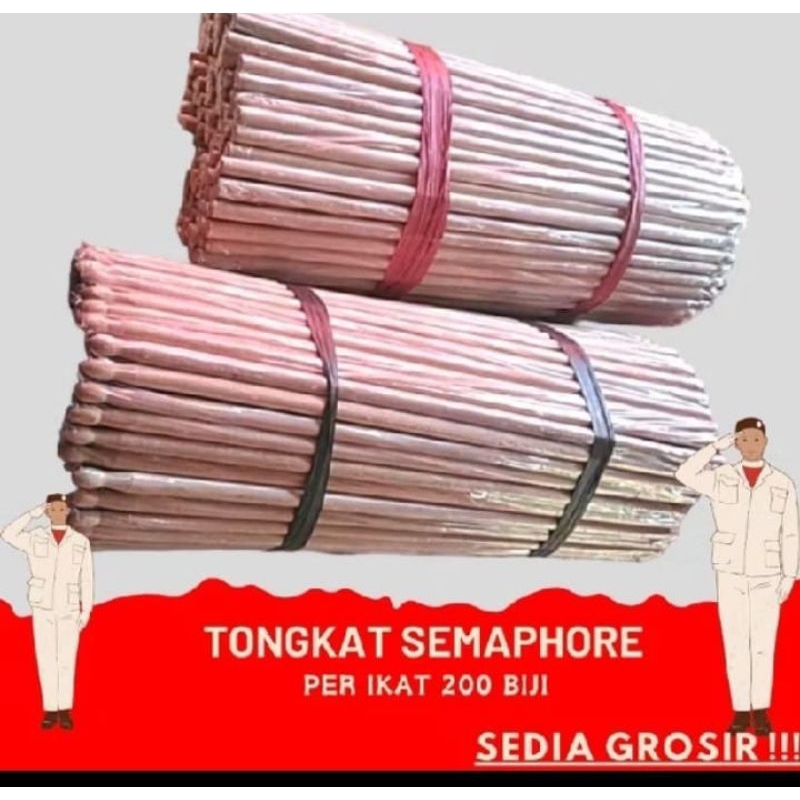 

[ isi 200 biji atau 100 pasang ] tongkat semaphore / stik semapore pramuka/ stik semapore