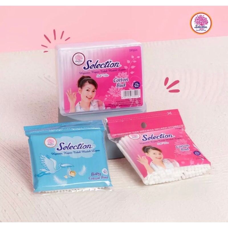 Selection Cotton Bud 100 pcs ( Selection Cotton Bud Dewasa Selection Cotton Bud Bayi Baby )