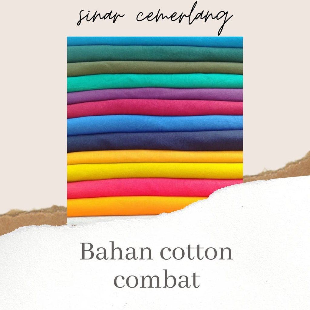 Kain kaos cotton combed20s warna tua / Kain bahan kaos katun