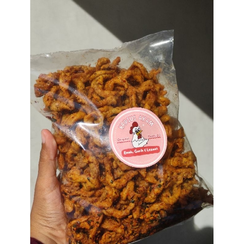 

Keripik usus renyah gurih banyak varian rasa