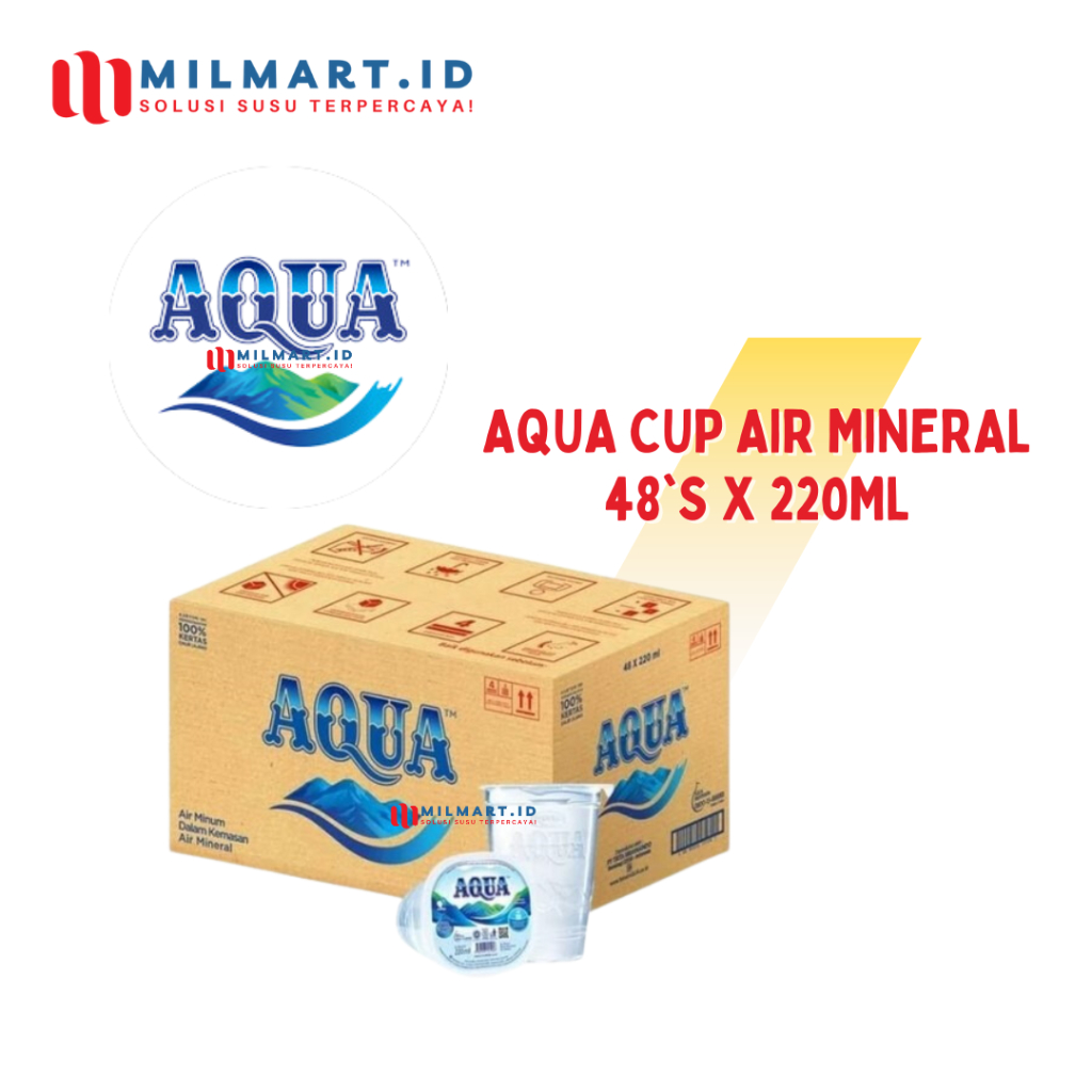 

AQUA AIR MINERAL CUP WATER 48PCS X 220ML AIR MINUM