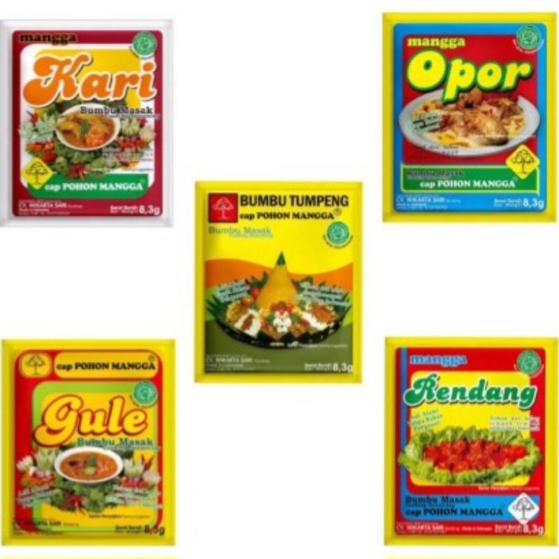 

1 Pak Bumbu Cap Pohon Mangga (Tumpeng, Gule, Rendang, Opor, Kare)