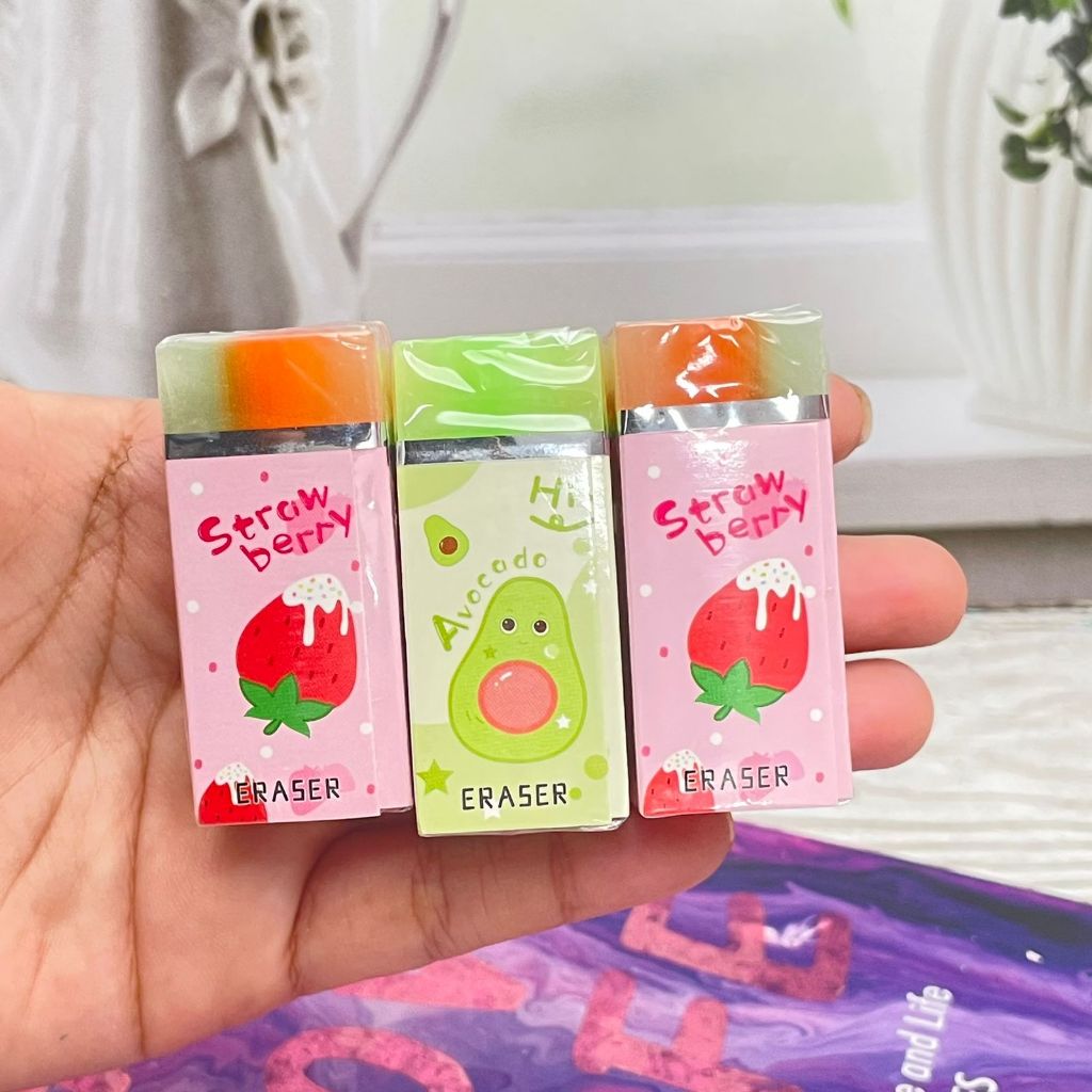 

Penghapus Karet Miniatur Motif Buah ER 1501 - eraser pencil wangi lucu unik estetik