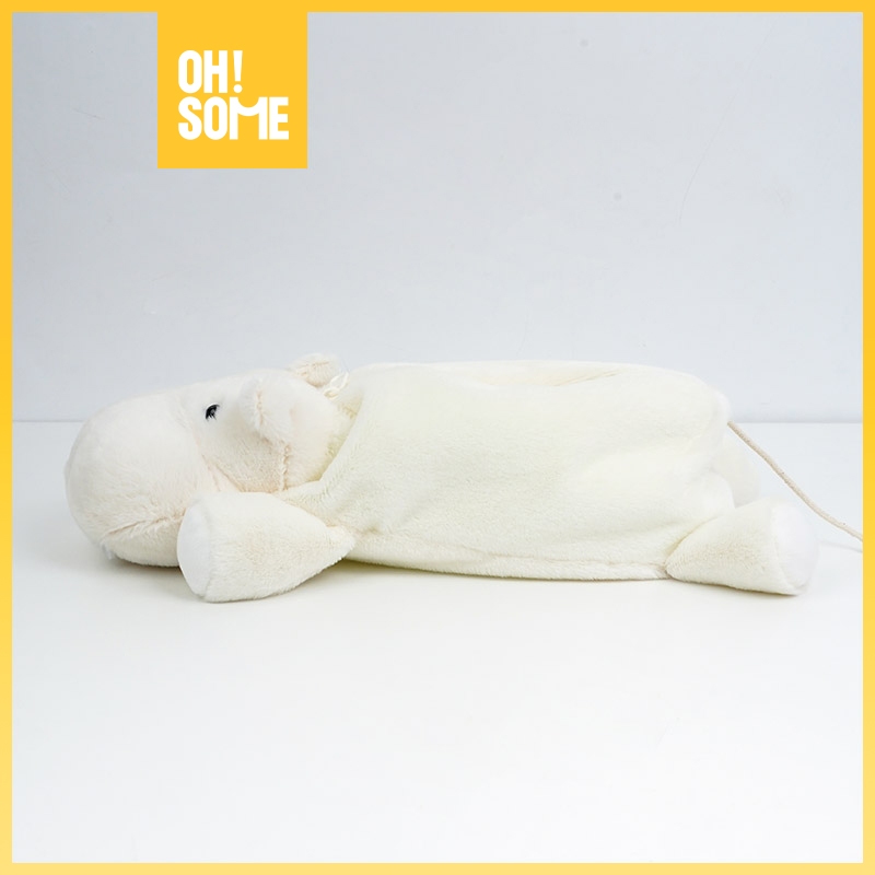 

OHSOME - Nakabayashi Hippo Pencil Case Tempat Pensil Warna Putih