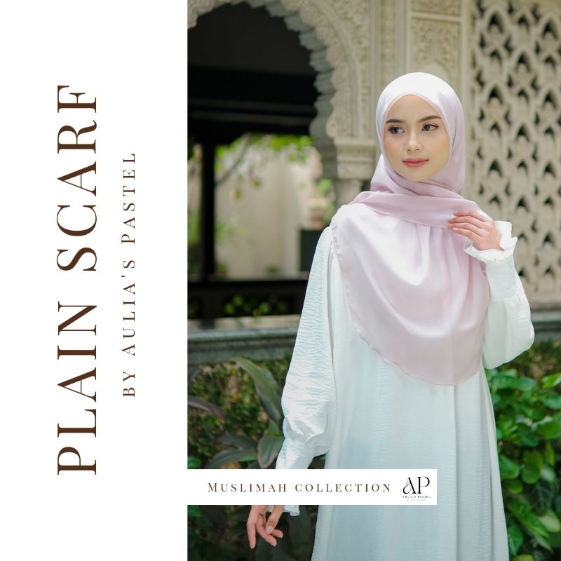 PLAIN SCARF || Hijab Malay Oval by Aulia's Pastel