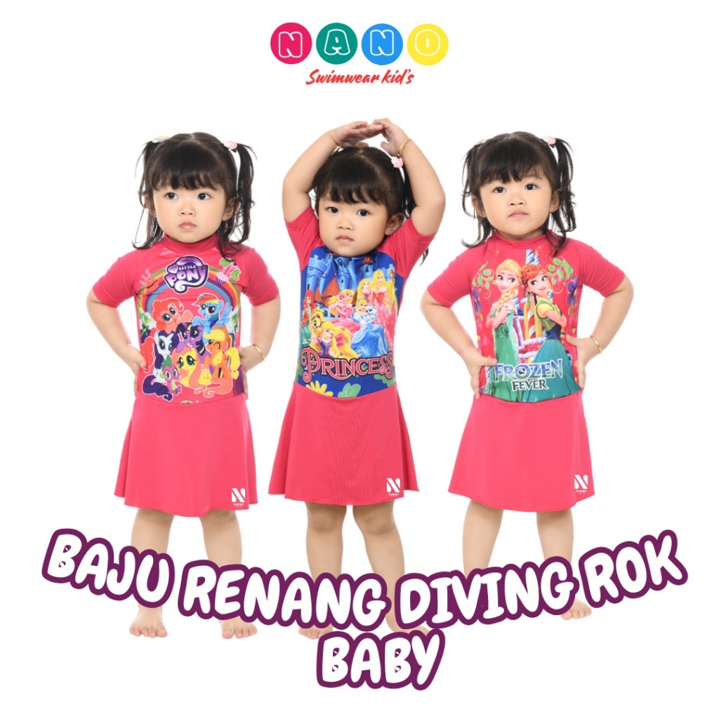 NANO || BAJU RENANG 6 BULAN - 3 TAHUN  /BAJU RENANG ANAK  / DIVING ROK BAYI