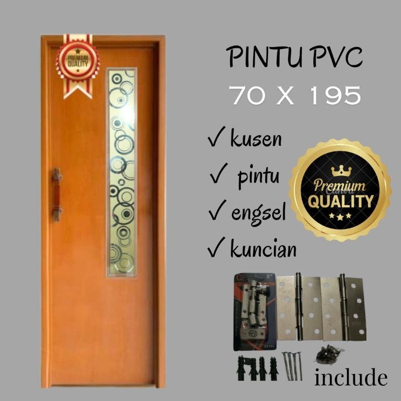 Pintu PVC Kamar Mandi Tebal Berkualitas - Minimalis & Modern