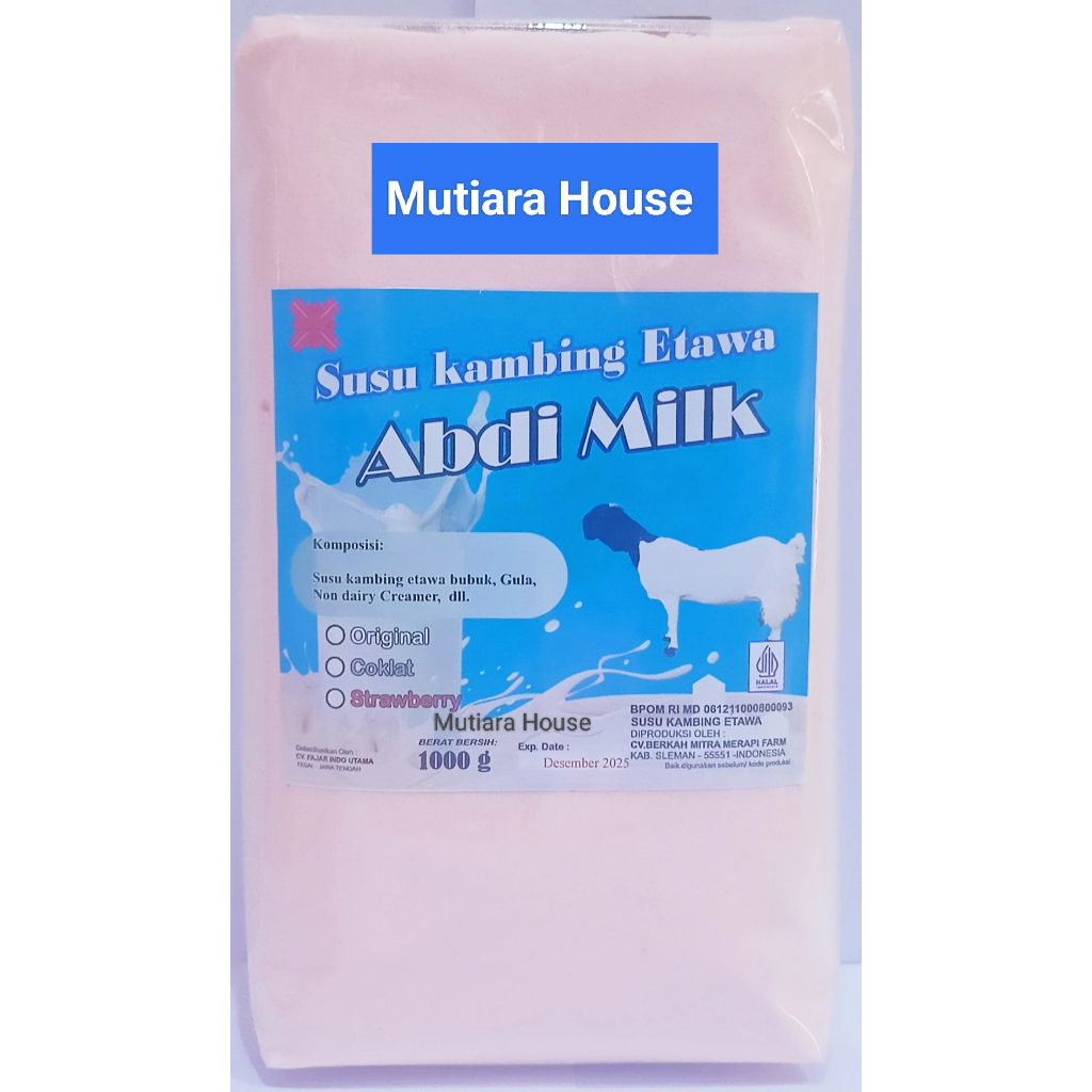 

Susu Kambing Bubuk Etawa Rasa Strawberry Isi 1kg