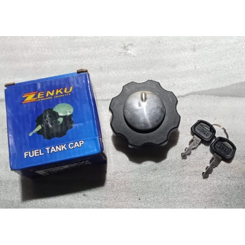 Tutup tangki bensin Motor Honda CB 100 Win CB 125 S90 ZENKU HITAM CHROME Plus Kunci