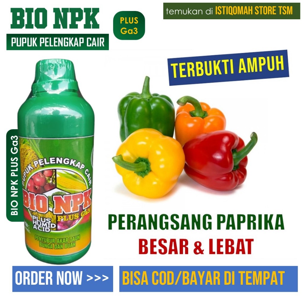 (TERLARIS) BIO NPK GAZA KALSIUM CABE 500 ML - OBAT PELEBAT CABE PALING MANJUR > PUPUK MELEBATKAN CAB