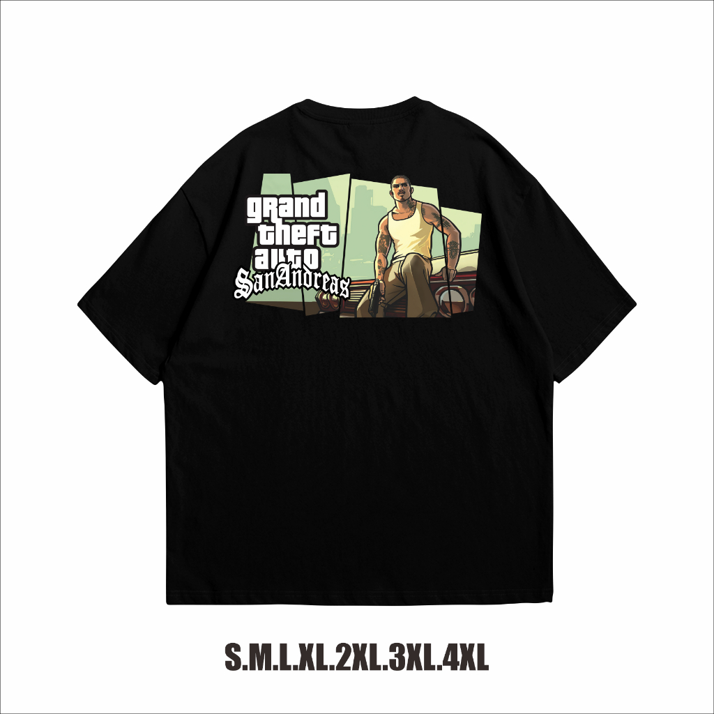 Kaos Baju GTA Grand Theft Auto San Andreas