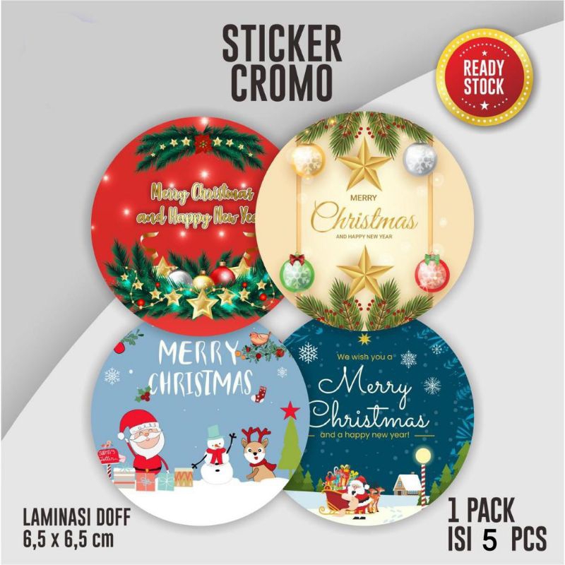 

Sticker Natal / Stiker Toples Merry Christmas / Hampers Kue Kering