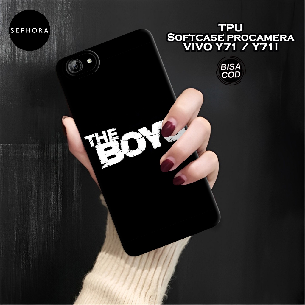 Case VIVO Y71 / Y71i Terbaru - Fashion Case Hitam - Softcase VIVO Y71 / Y71i - Case Pro Camera - Cas