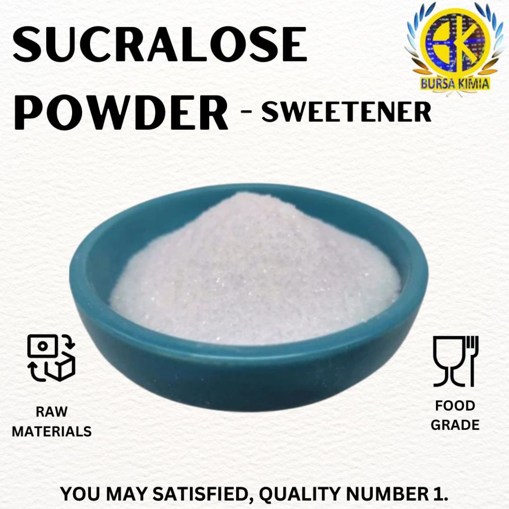 

Sucralose Sweetener Makanan 100gr / Pemanis Makanan Food Grade Sukralos 100gr