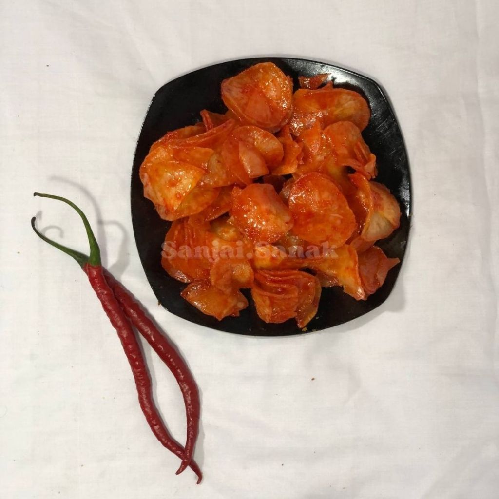 

Keripik Sanjai Balado 250 / 500 gr Oleh-oleh Khas Sumatera Barat Bukittinggi