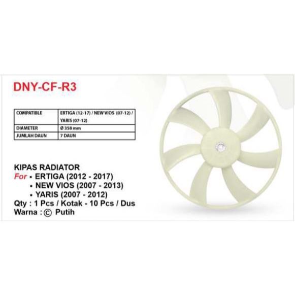 DNY Kipas Radiator Mobil Radiator Fan untuk Ertiga New Vios Yaris