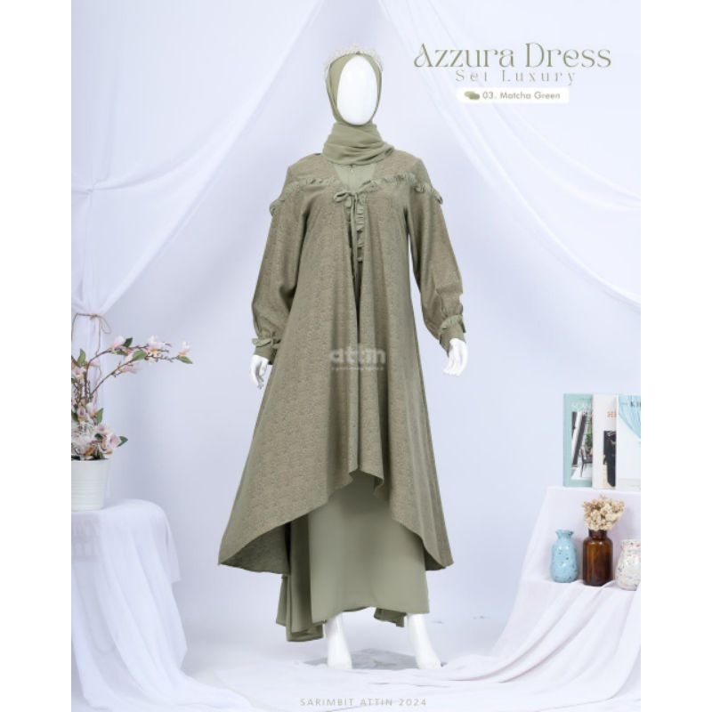 GAMIS LEBARAN - ATTIN - AZZAM AZZURA - GAMIS DEWASA - GAMIS MEWAH - MODEL LUXURY
