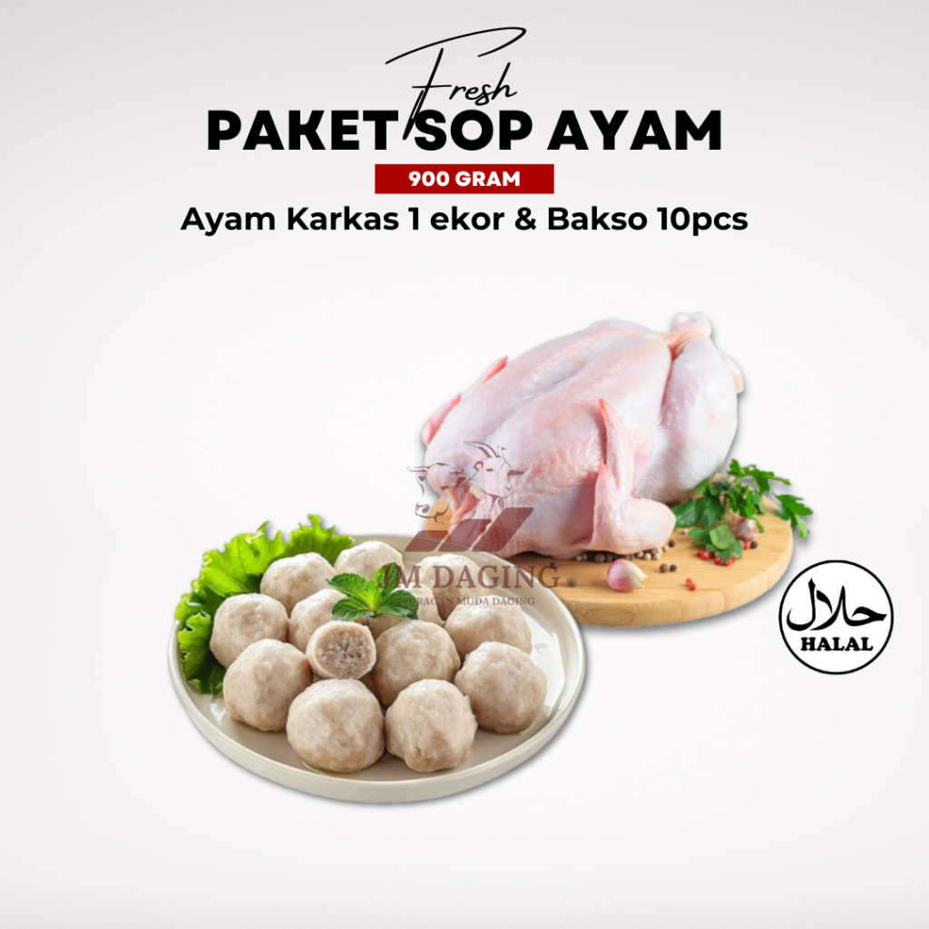 

Promo Bundling - Ayam Karkas Utuh + Bakso 10pcs Tangerang