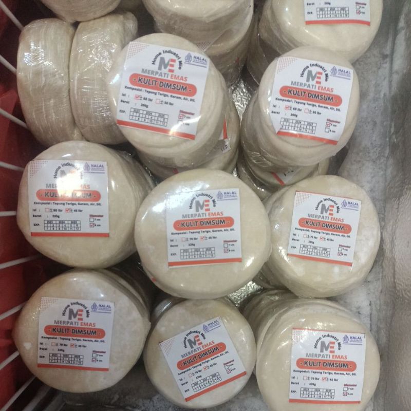 Kulit Pangsit/Dimsum Bulat +- 50pcs
