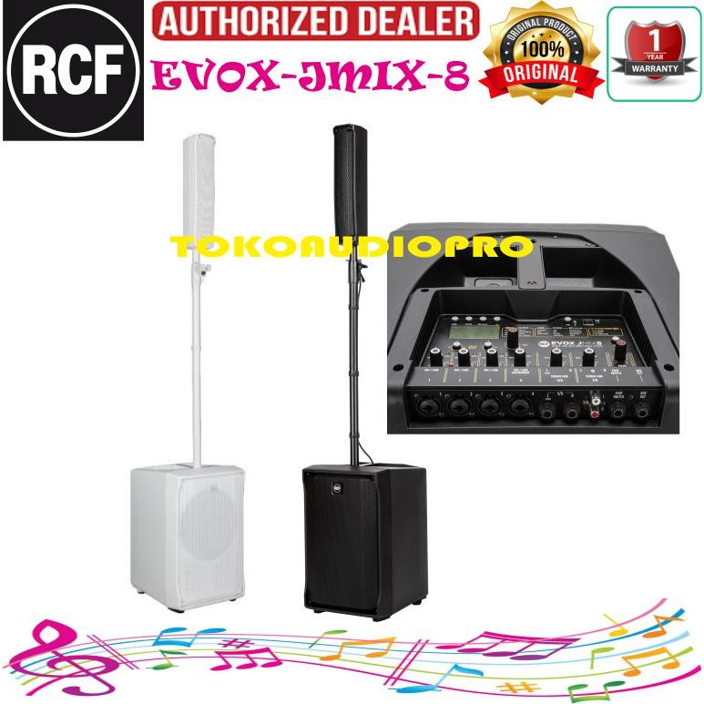 RCF Evox Jmix8 Active Line Array Speaker Aktif Bluetooth RCF Evox Jmix-8