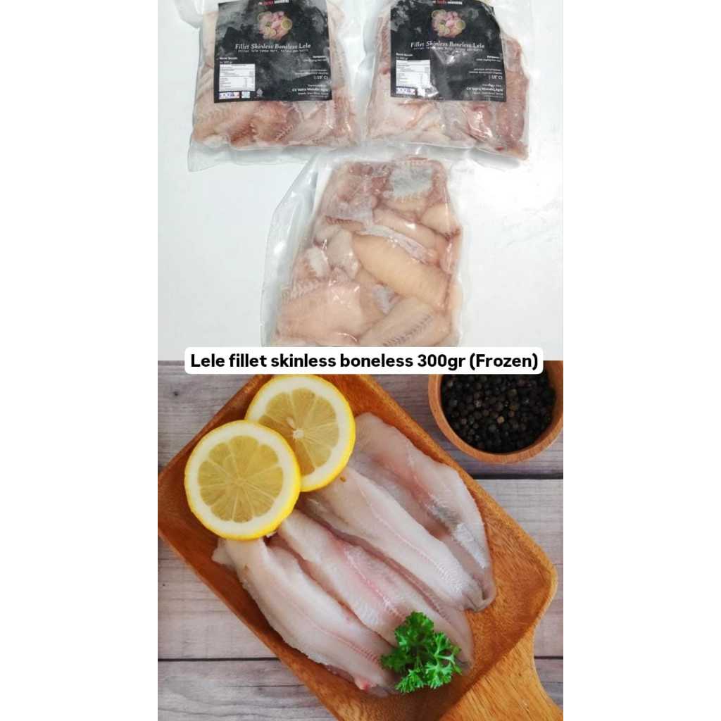 

Lele fillet skinless boneless 300gr / lele fillet TANPA PENGAWET (frozen)