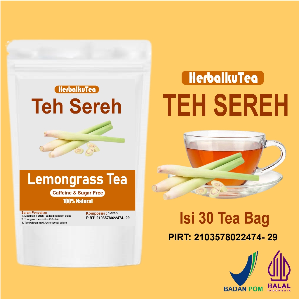 

TEH SEREH / LEMONGRASS TEA - HerbalkuTea