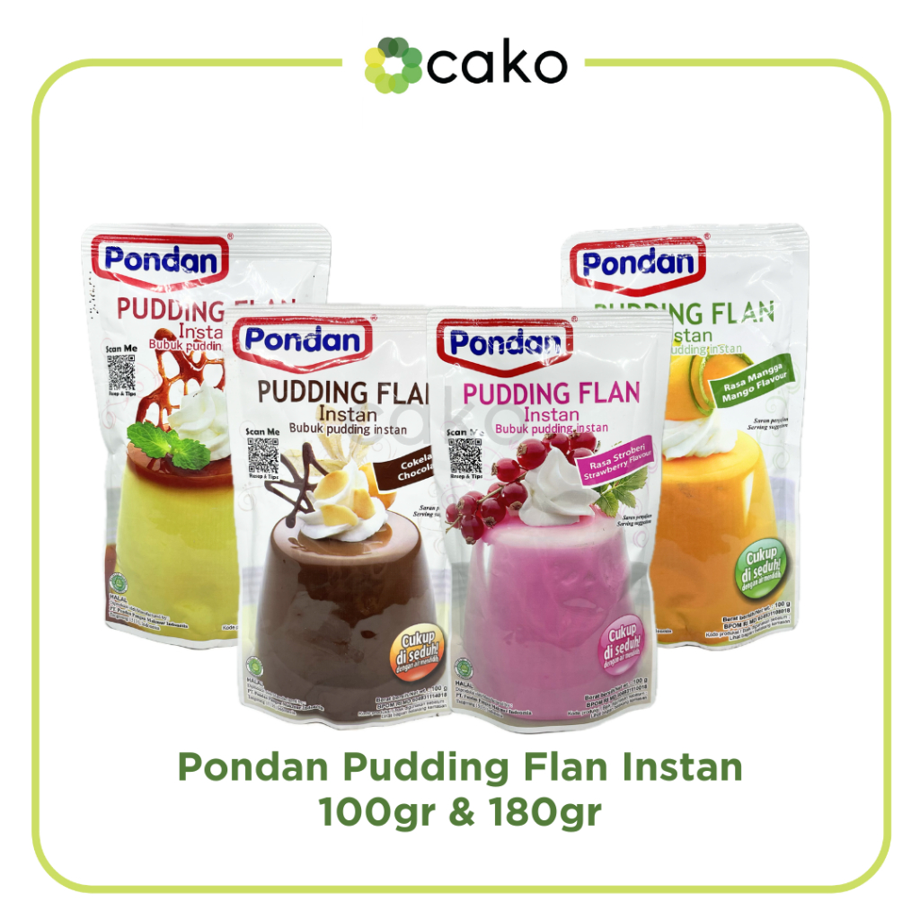 

Pondan Pudding Flan Instan / Puding Instan 100gr & 180gr