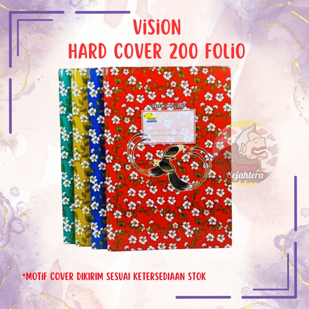 

[PCS] BUKU TULIS HARD COVER VISION FOLIO 200 LEMBAR