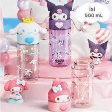 BOTOL MINUM / BOTOL minum KEPALA KUROMI / MELODY / CINNAMOROLL / botol minum anak