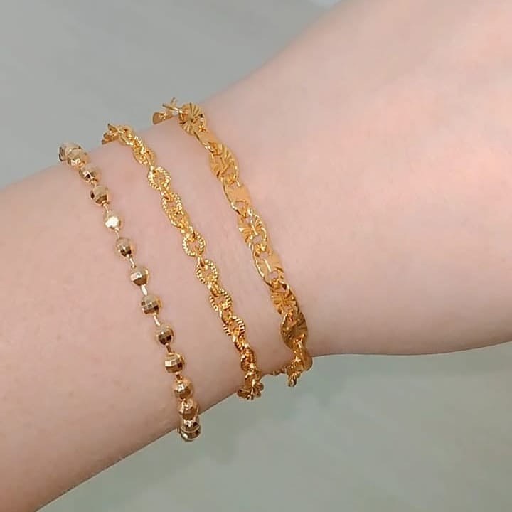 Matlaine - Koleksi Gelang Rantai Wanita Gold Korea Titanium Xuping Anti Karat Anti Hitam Anti Alergi