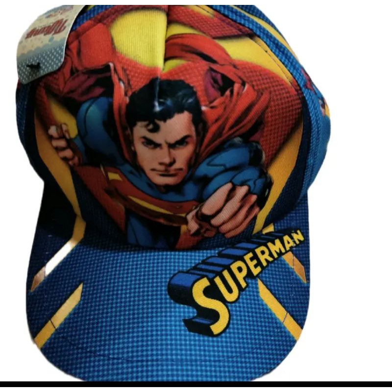 topi anak cowok superman usia 3 sd 8thn