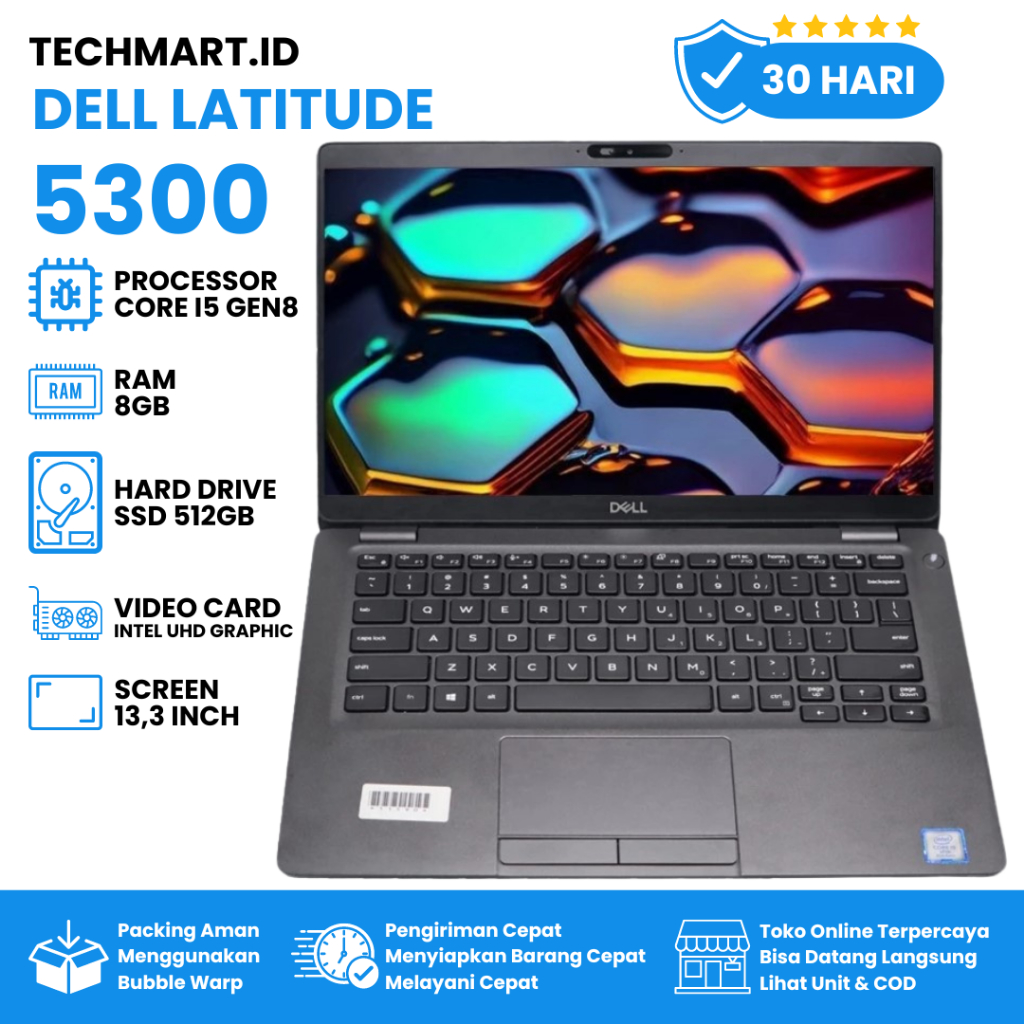 Laptop Dell Latitude 5300 core i5 gen 8