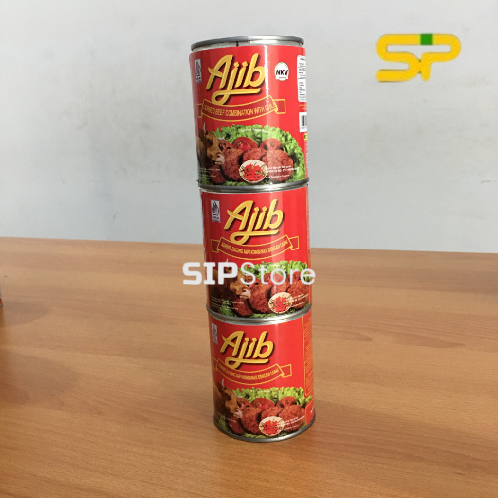 

AJIB CORNED BEEF CHILLI / AJIB KORNET DENGAN CABAI 340 gr