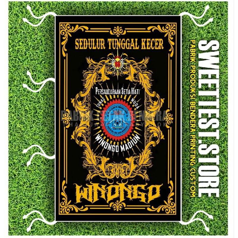 1 HARI JADI + FREE STICKER, BENDERA PRINTING CUSTOM SOLO, CETAK BANNER WINONGO FULL PRINTING, CETAK 