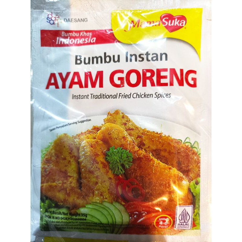 

Mamasuka Bumbu Instan Ayam Goreng 35 gr (6 Pcs)