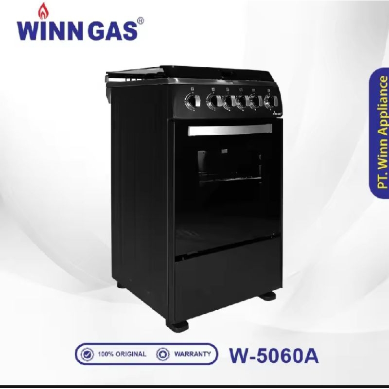 WINN GAS KOMPOR OVEN FREESTANDING  GAS 4 TUNGKU + OVEN WINN GAS W-5060A