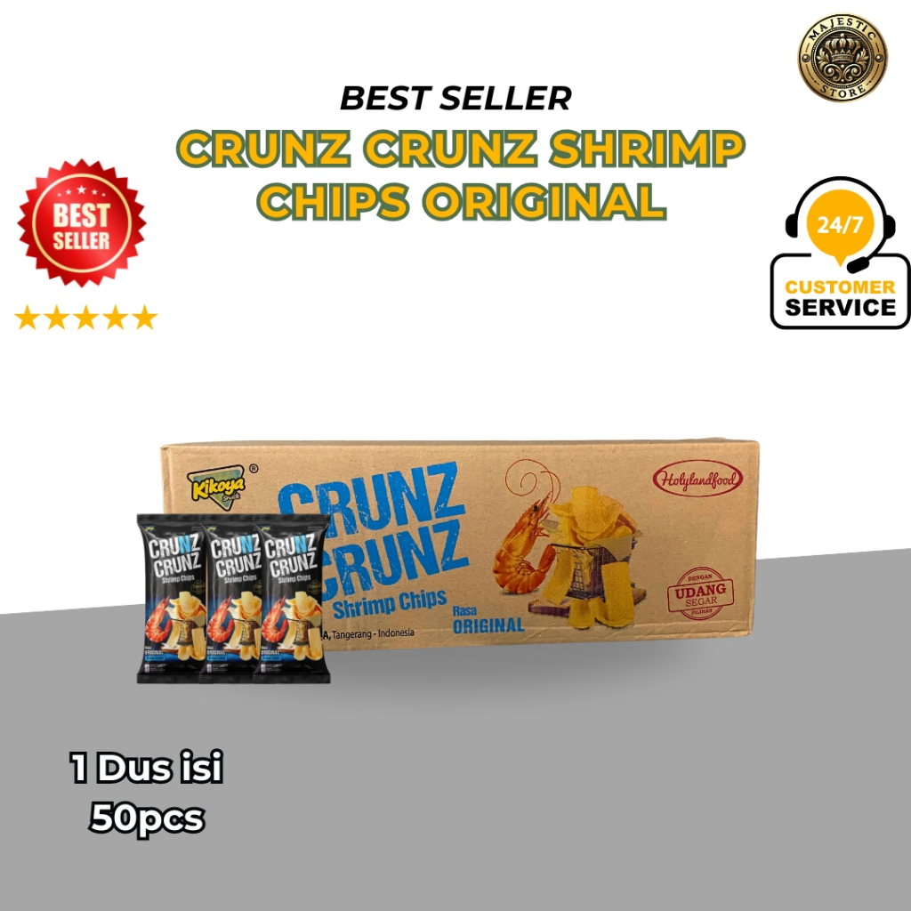 

SNACK GROSIRAN CRUNZ CRUNZ SHRIMP 1 DUS 1 RASA | 100% HALAL BPOM