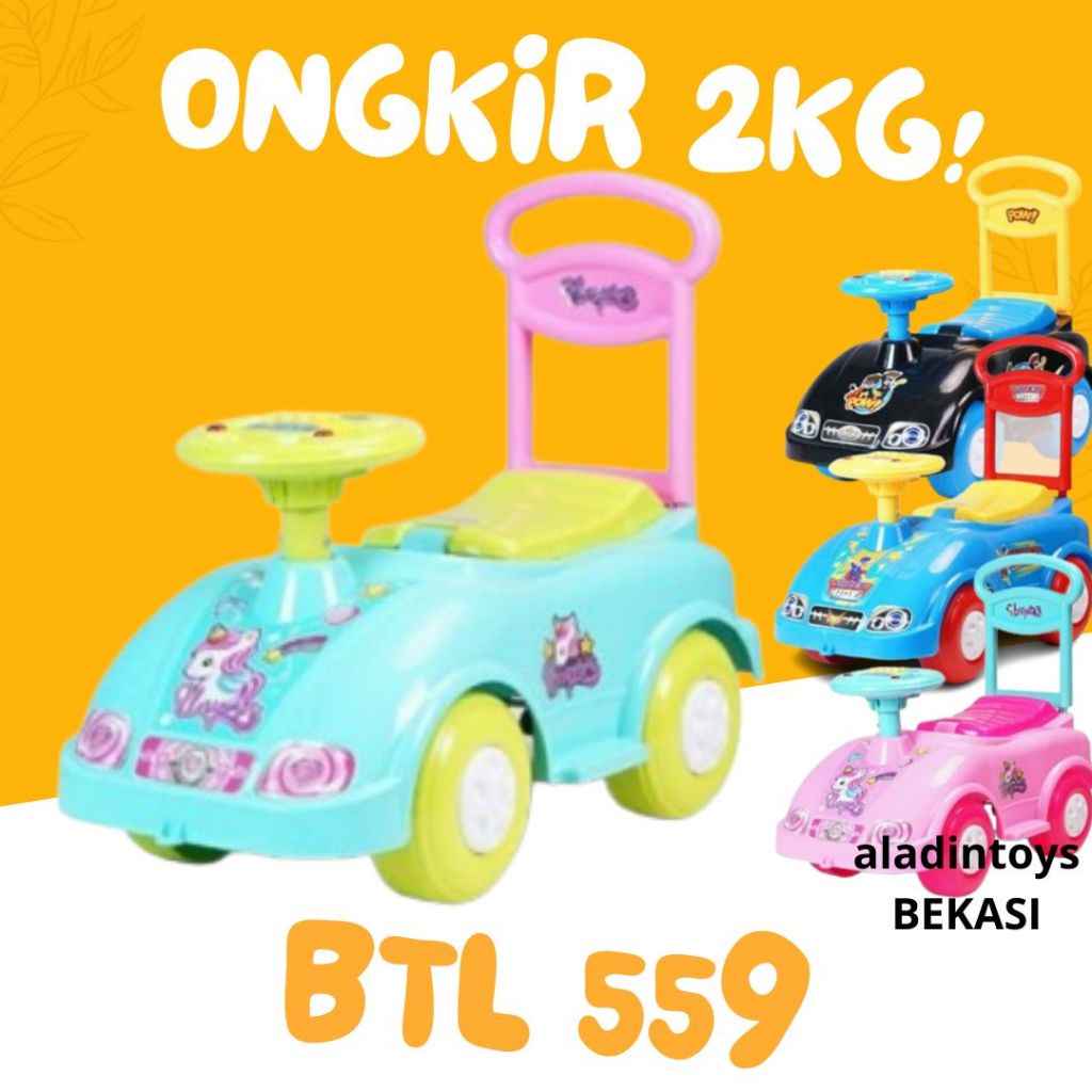 Mainan/MAENAN Anak Mobil Tunggang/mobil dorong anak - SHP 559 - SHP TOYS / PINK