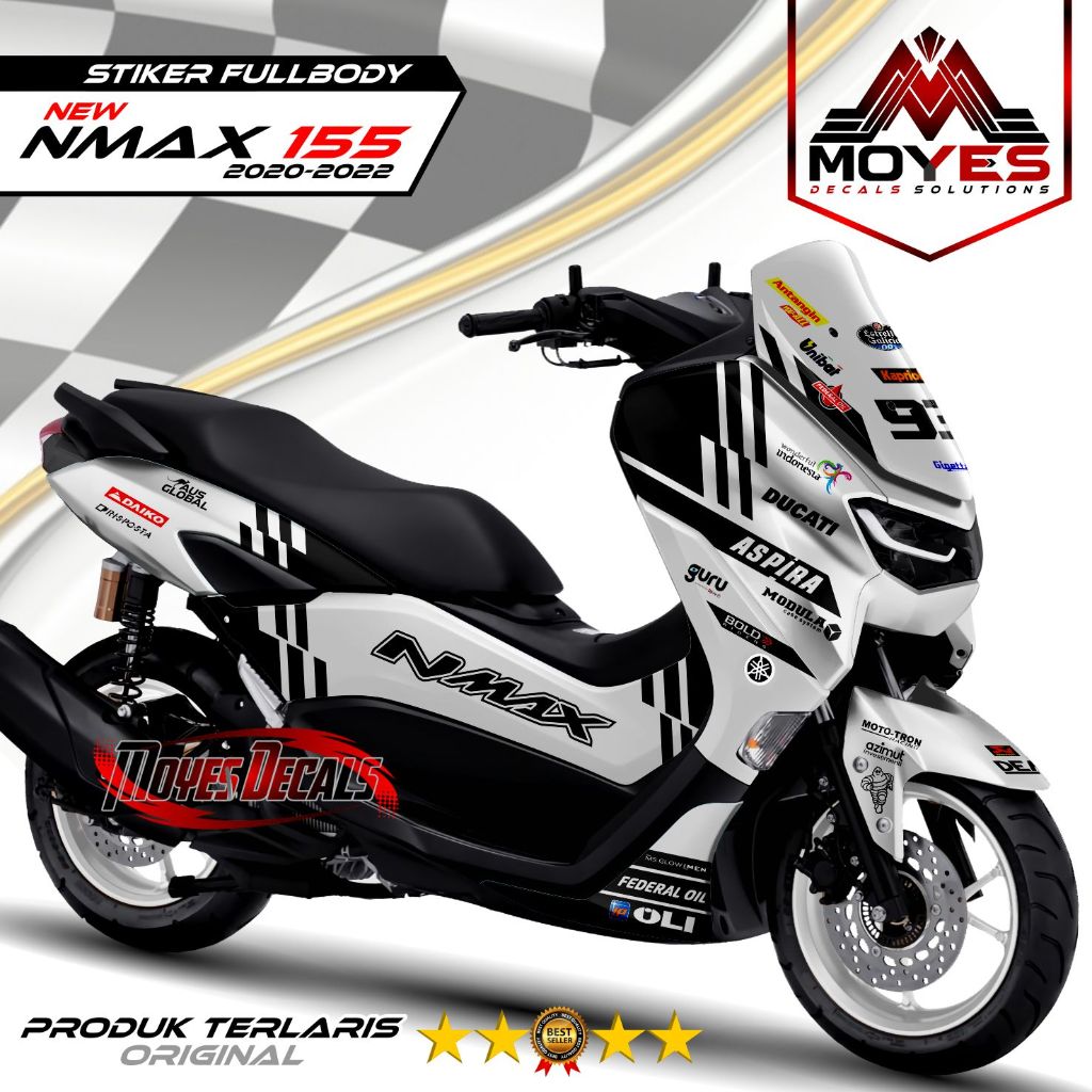 (COD CEKDULU )Decal Nmax 155 New - Dekal Stiker Nmax New Stiker Motor Nmax 2020 2021 2022 New Sticke