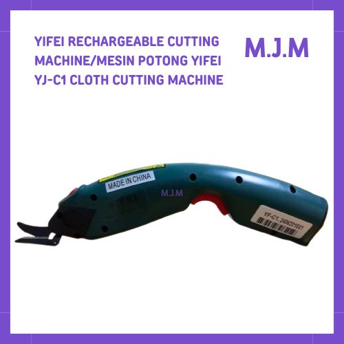 MESIN GUNTING KAIN YIFEI  YJ-C1 ( BATERAI CAS )  Rechargeable Cutting Machine Electric Scissor / MES