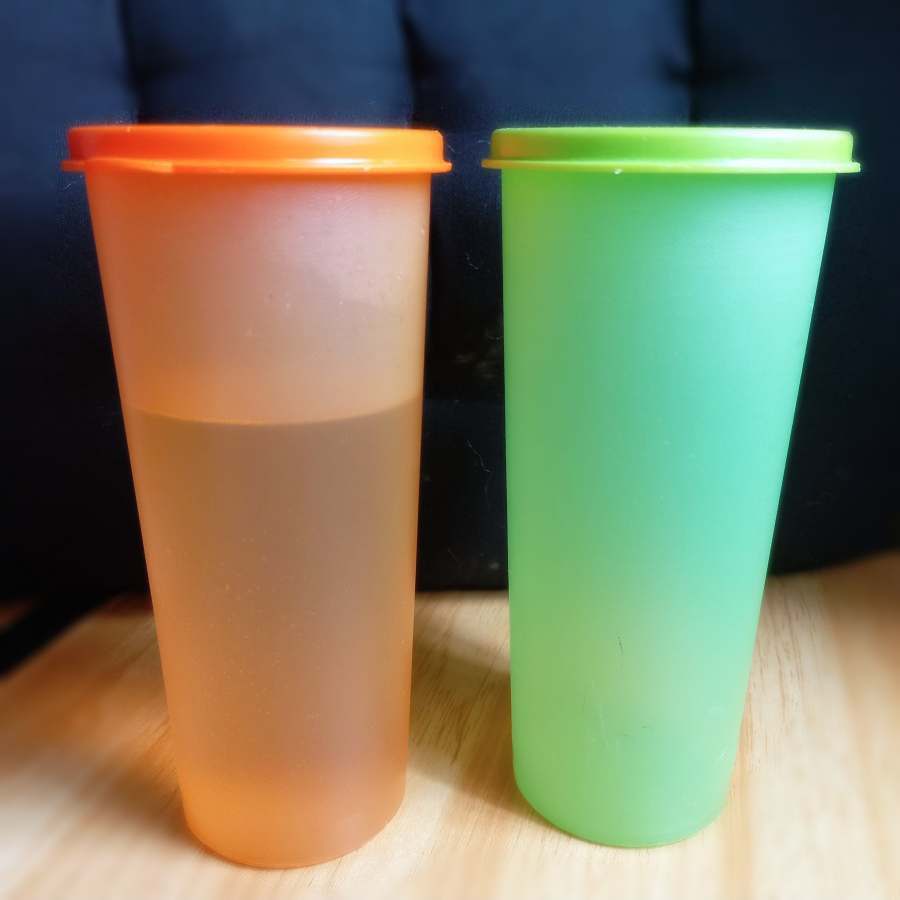 SALE Tupperware ORI 470ml Giant Tumbler Premium | Anti Tumpah Gelas Besar Tutup Original Branded Ora